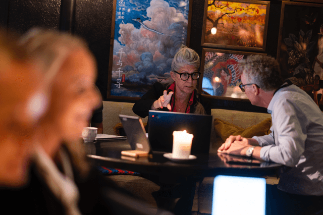 Kirsten in mentoring session